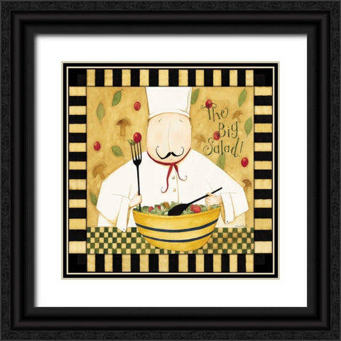 Eat Some Greens Black Ornate Wood Framed Art Print with Double Matting by DiPaolo, Dan