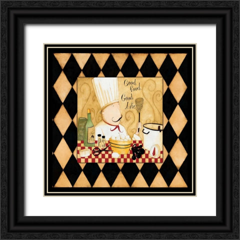 Belly Full Black Ornate Wood Framed Art Print with Double Matting by DiPaolo, Dan