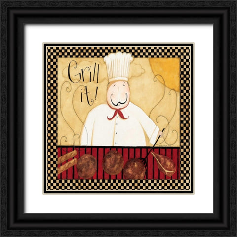 Grill Black Ornate Wood Framed Art Print with Double Matting by DiPaolo, Dan