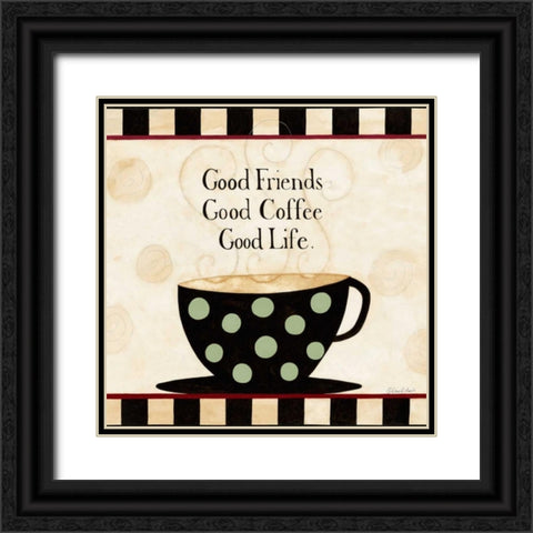 And Then Came Coffee Black Ornate Wood Framed Art Print with Double Matting by DiPaolo, Dan