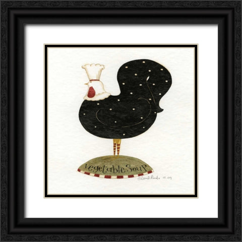 Veggie Soup Black Ornate Wood Framed Art Print with Double Matting by DiPaolo, Dan