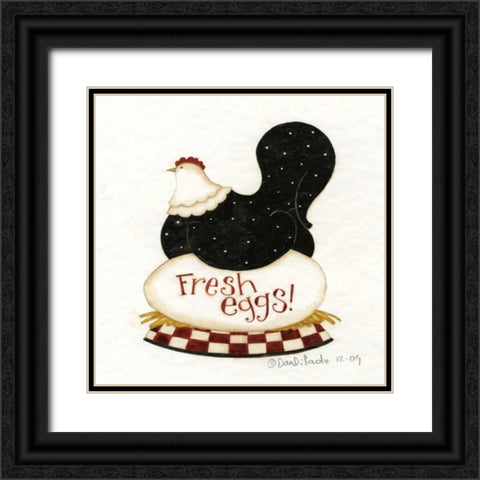 Farm Egg Black Ornate Wood Framed Art Print with Double Matting by DiPaolo, Dan