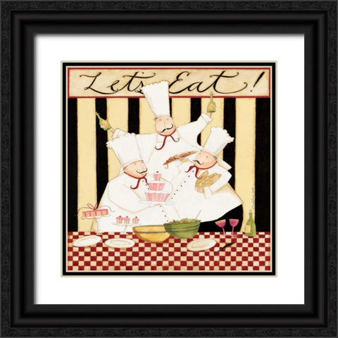 Eat Black Ornate Wood Framed Art Print with Double Matting by DiPaolo, Dan