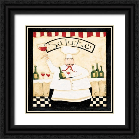 Salute Black Ornate Wood Framed Art Print with Double Matting by DiPaolo, Dan