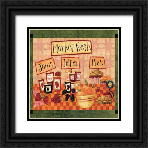 Market Time Black Ornate Wood Framed Art Print with Double Matting by DiPaolo, Dan