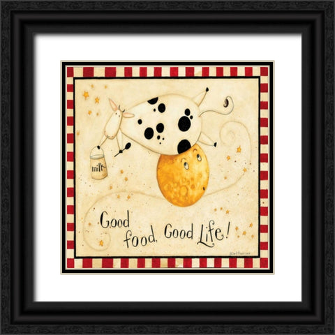 When Cows Fly Black Ornate Wood Framed Art Print with Double Matting by DiPaolo, Dan