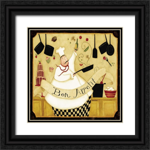 Chunky Chef Black Ornate Wood Framed Art Print with Double Matting by DiPaolo, Dan
