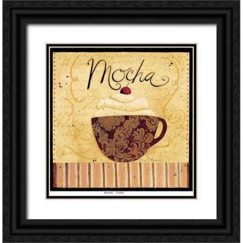 Mocha Black Ornate Wood Framed Art Print with Double Matting by DiPaolo, Dan