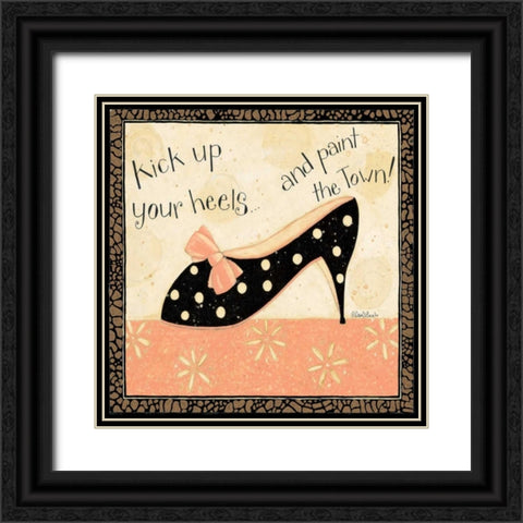 Kick Heels Black Ornate Wood Framed Art Print with Double Matting by DiPaolo, Dan