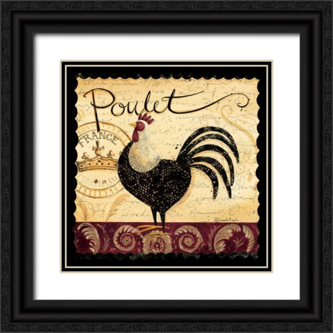 Mr Poulet Black Ornate Wood Framed Art Print with Double Matting by DiPaolo, Dan