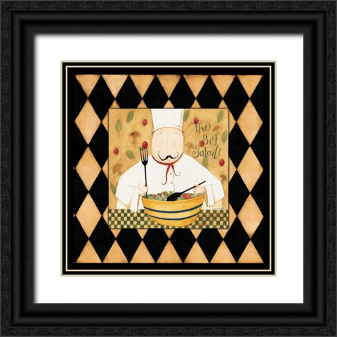 The Big Salad Black Ornate Wood Framed Art Print with Double Matting by DiPaolo, Dan