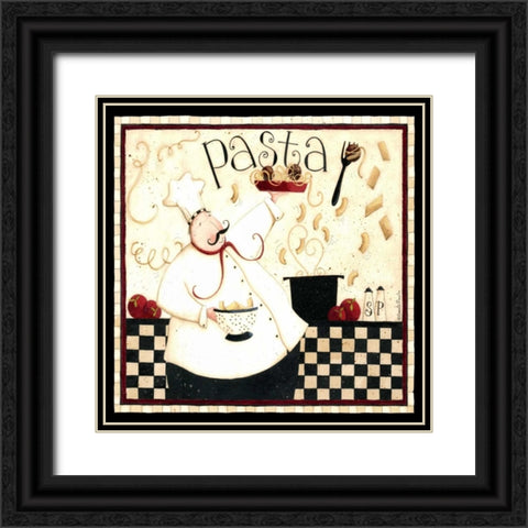 Cooking Pasta Black Ornate Wood Framed Art Print with Double Matting by DiPaolo, Dan