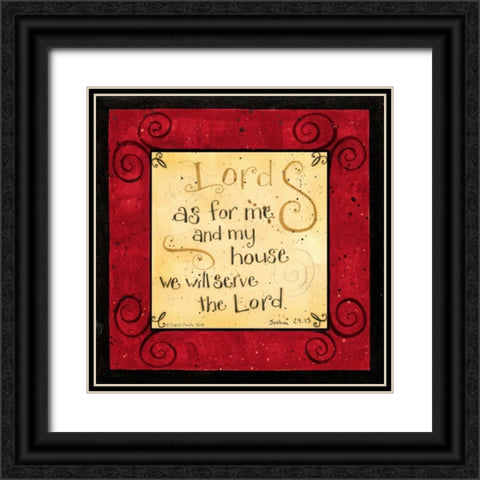 Lord Black Ornate Wood Framed Art Print with Double Matting by DiPaolo, Dan