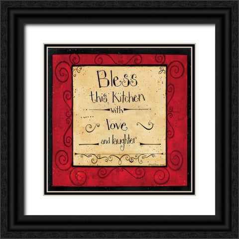 Bless 2 Black Ornate Wood Framed Art Print with Double Matting by DiPaolo, Dan