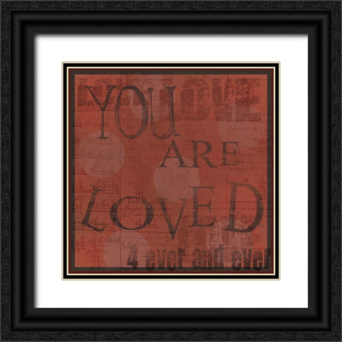 Loved 2 Black Ornate Wood Framed Art Print with Double Matting by DiPaolo, Dan