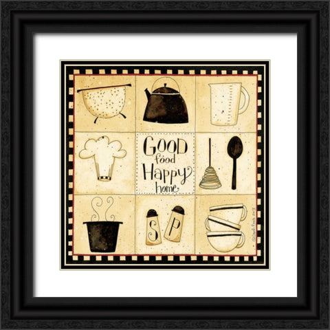 Good Food Black Ornate Wood Framed Art Print with Double Matting by DiPaolo, Dan