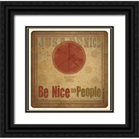 Peace Black Ornate Wood Framed Art Print with Double Matting by DiPaolo, Dan