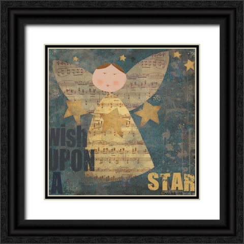 Star Angel 6 Black Ornate Wood Framed Art Print with Double Matting by DiPaolo, Dan