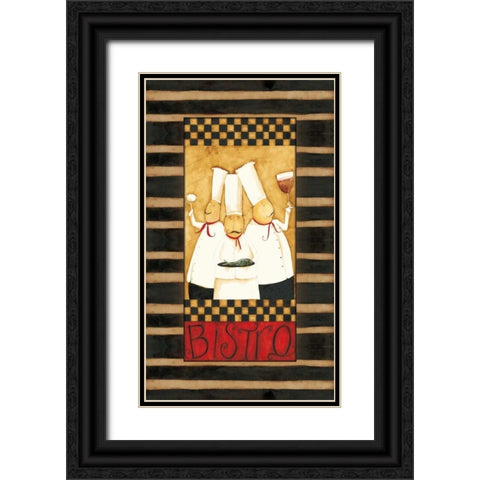 Our Bistro Black Ornate Wood Framed Art Print with Double Matting by DiPaolo, Dan