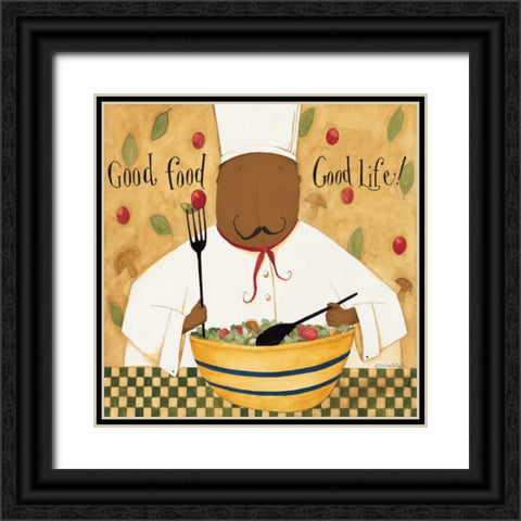 Good Salad Black Ornate Wood Framed Art Print with Double Matting by DiPaolo, Dan