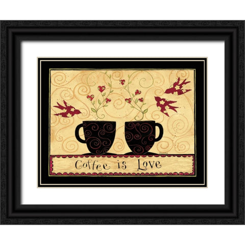 Blended Coffee Black Ornate Wood Framed Art Print with Double Matting by DiPaolo, Dan