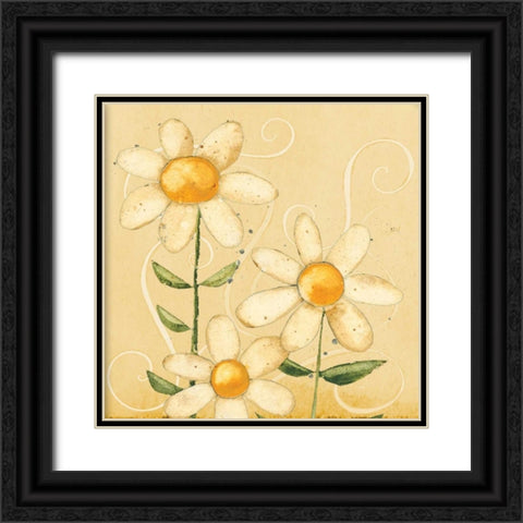 Spring Floral Black Ornate Wood Framed Art Print with Double Matting by DiPaolo, Dan