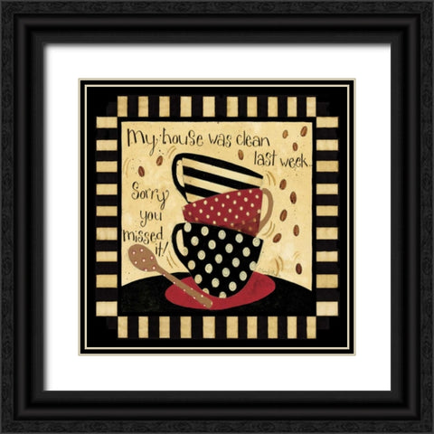 My House Black Ornate Wood Framed Art Print with Double Matting by DiPaolo, Dan