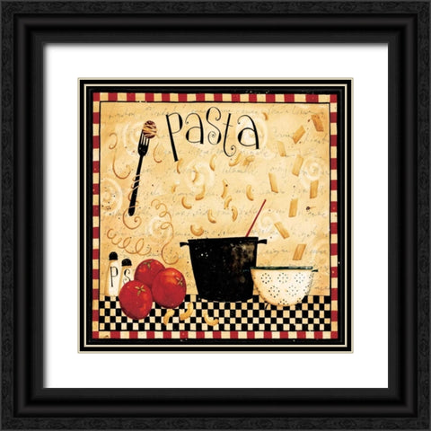 Cooking Lots Of Pasta Black Ornate Wood Framed Art Print with Double Matting by DiPaolo, Dan