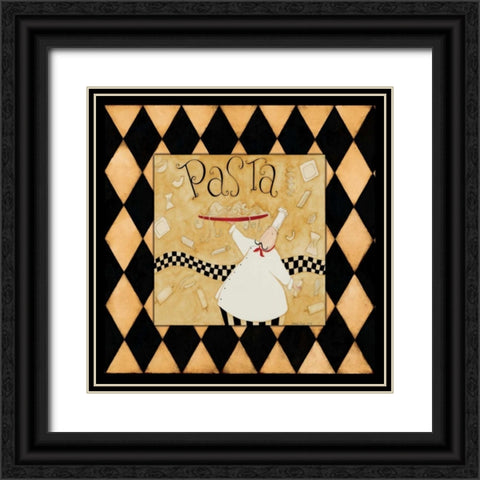 A Little Pasta Black Ornate Wood Framed Art Print with Double Matting by DiPaolo, Dan