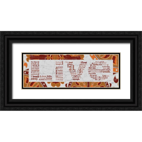 Brown Pattern Live Black Ornate Wood Framed Art Print with Double Matting by Stimson, Diane