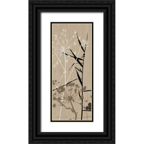 Grasses 1 Brown Black Ornate Wood Framed Art Print with Double Matting by Stimson, Diane