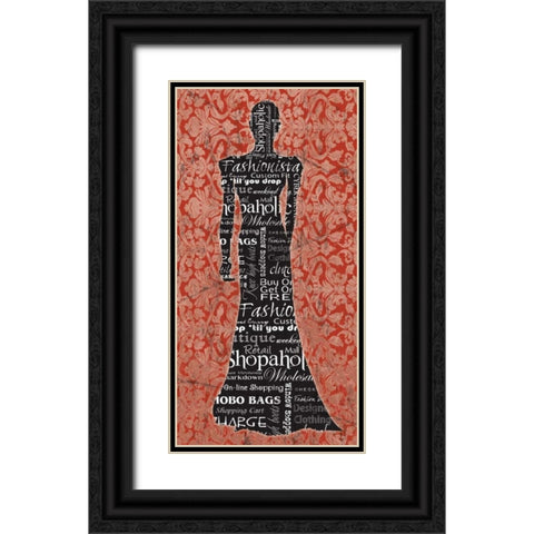 Runway 1 Black Ornate Wood Framed Art Print with Double Matting by Stimson, Diane