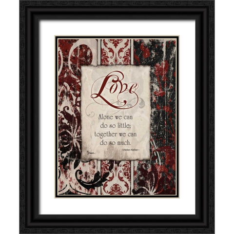 Love Keller Black Ornate Wood Framed Art Print with Double Matting by Stimson, Diane