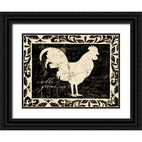Vielle Ferme Black Ornate Wood Framed Art Print with Double Matting by Stimson, Diane
