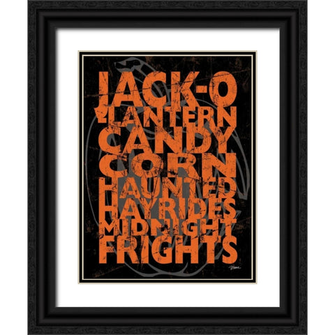 Jack-o Black Ornate Wood Framed Art Print with Double Matting by Stimson, Diane