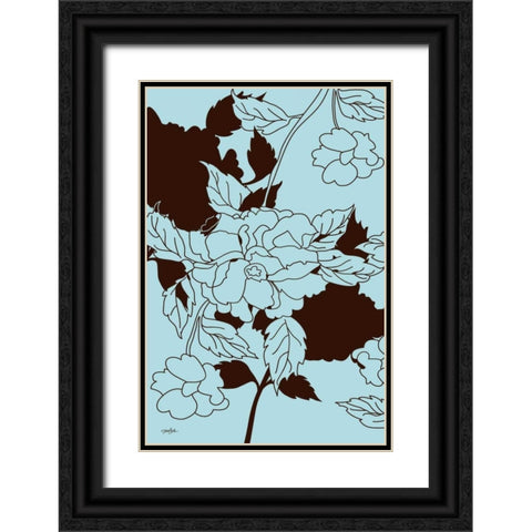 Cabella 1 Black Ornate Wood Framed Art Print with Double Matting by Stimson, Diane