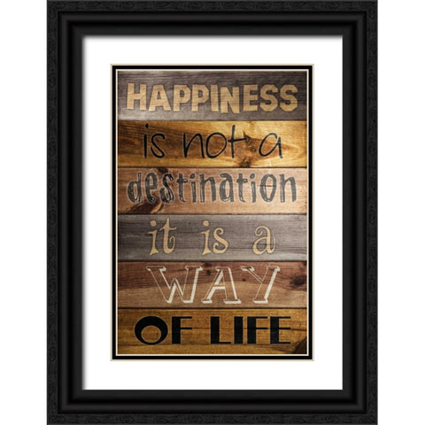 Planked 2 Black Ornate Wood Framed Art Print with Double Matting by Stimson, Diane