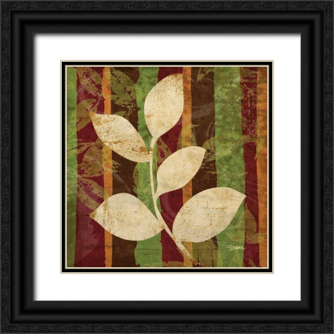 Spice Leaf 1 Black Ornate Wood Framed Art Print with Double Matting by Stimson, Diane