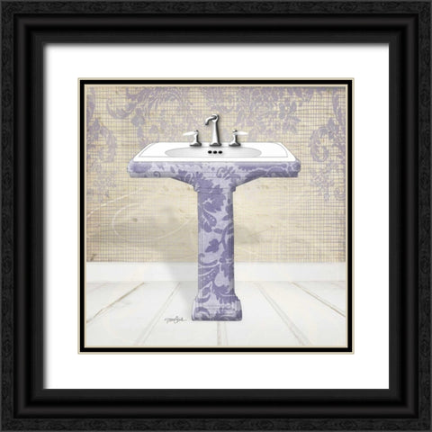 Lacey Sink 2 Black Ornate Wood Framed Art Print with Double Matting by Stimson, Diane