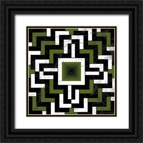 Stepped Up Black Ornate Wood Framed Art Print with Double Matting by Stimson, Diane