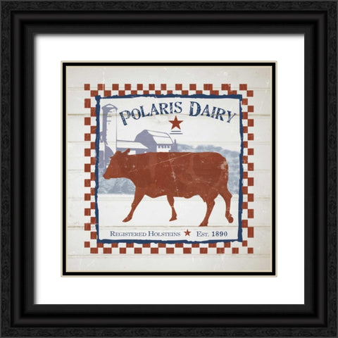 Polaris Dairy Black Ornate Wood Framed Art Print with Double Matting by Stimson, Diane