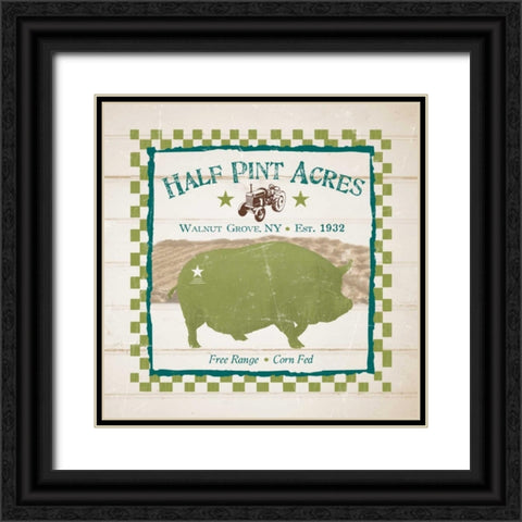 Half Pint Acres Black Ornate Wood Framed Art Print with Double Matting by Stimson, Diane