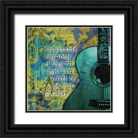 Rock Poetry 2 Black Ornate Wood Framed Art Print with Double Matting by Stimson, Diane