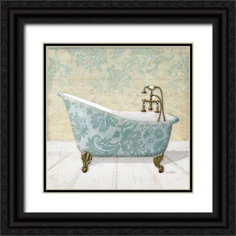 Lacey Tub 1 Black Ornate Wood Framed Art Print with Double Matting by Stimson, Diane