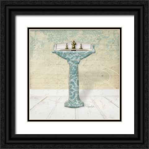 Lacey Sink 2 Black Ornate Wood Framed Art Print with Double Matting by Stimson, Diane