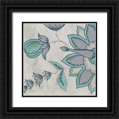 Blue Steel 1 Black Ornate Wood Framed Art Print with Double Matting by Stimson, Diane