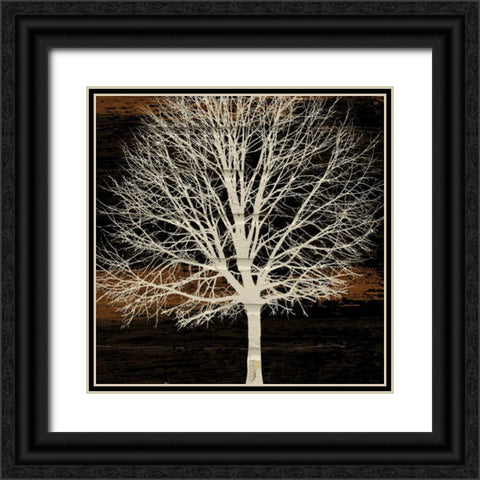 Night Tree Black Ornate Wood Framed Art Print with Double Matting by Stimson, Diane