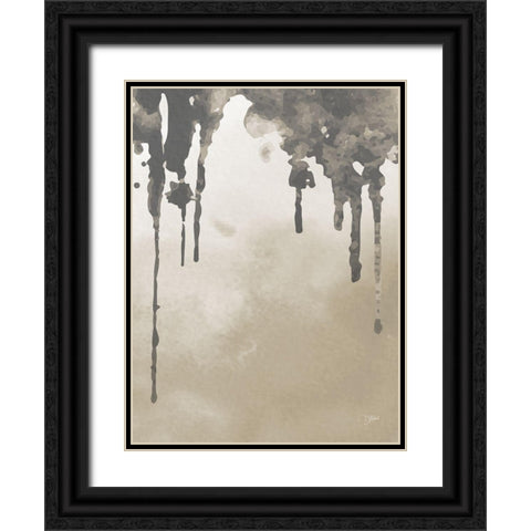 Neutral Abstract 2 Black Ornate Wood Framed Art Print with Double Matting by Stimson, Diane