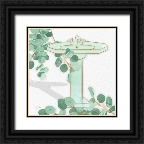 Mint Sink 2 Black Ornate Wood Framed Art Print with Double Matting by Stimson, Diane