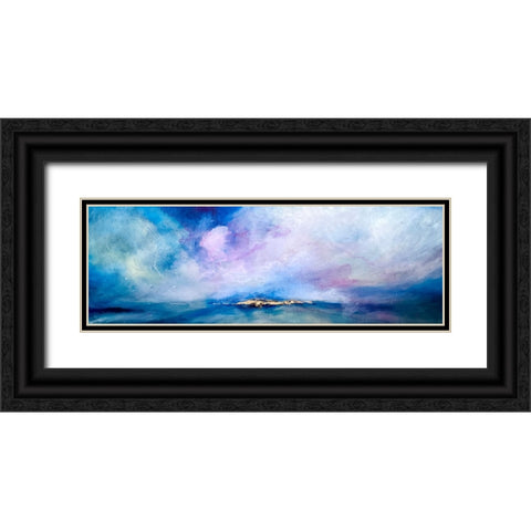 Bright Seascape Lumiere Black Ornate Wood Framed Art Print with Double Matting by Debs, Emma Catherine